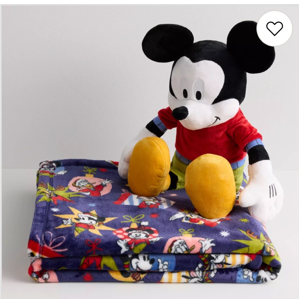 Mickey Mouse Disney Plush Toy and Blanket